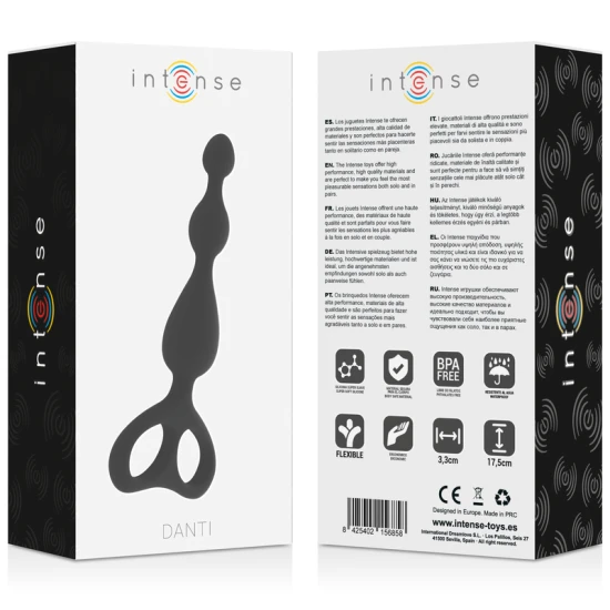 INTENSE - Negru - Danti - Jucărie anală