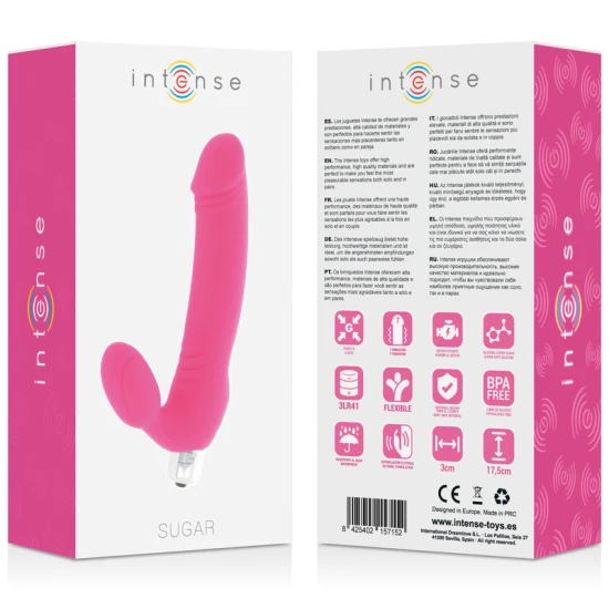 Dildo Sugar - Fuchsia, 3 x 17.5 cm.