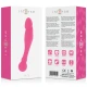 Dildo dublu din silicon, roz, 18 cm