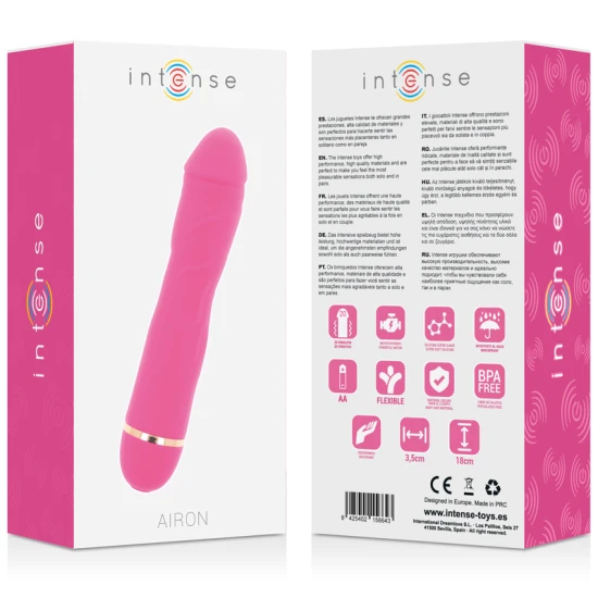 Vibrator AIRON - 20 viteze, Silicon, Roz.