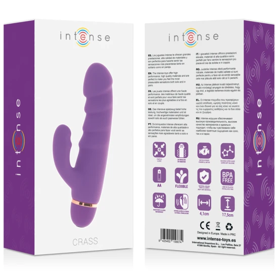 INTENSE - Vibrator tip creion, silicon, Lila