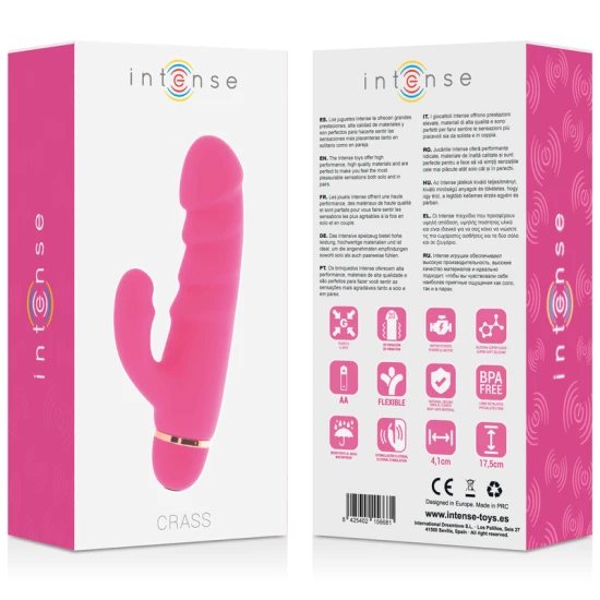Vibrator Crass - 20 Viteze, Roz, Mărime Medie.