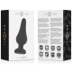 INTENSE - Plug anal Pipo, Negru, Silicon, 13 cm