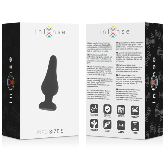 Plug Anal Pipo - Silicon, Negru, 9.8 cm