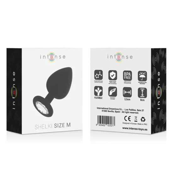 INTENSE - Plug anal, Model M, Negru