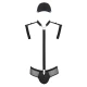 Set John - Decupat, Negru, S/M
