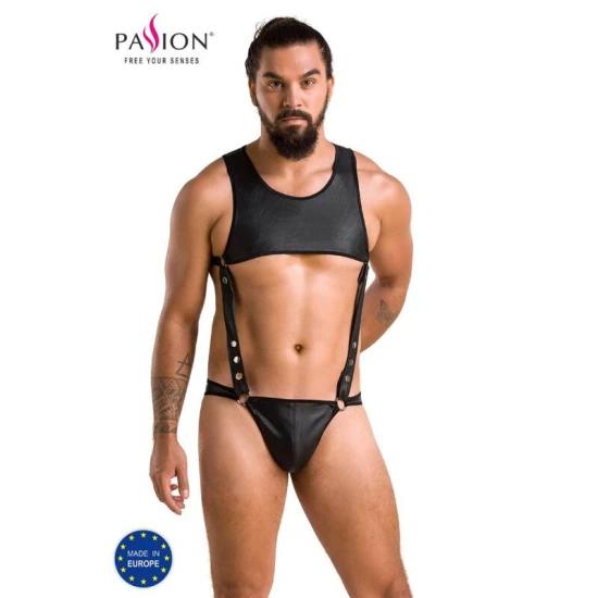 Body sexy Adam - Decupat, Negru, S/M