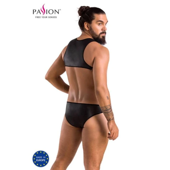 Body sexy Adam - Decupat, Negru, S/M