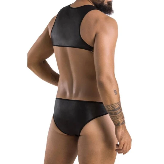 Body sexy Adam - Decupat, Negru, S/M