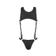 Body sexy Adam - Decupat, Negru, S/M