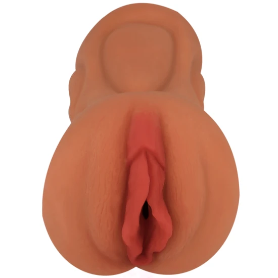 JAMYJOB Signature - Masturbator tip vagină, TPR, Negru