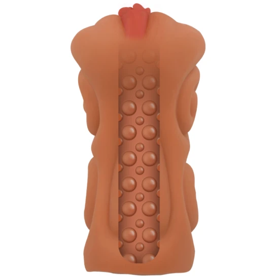 JAMYJOB Signature - Masturbator tip vagină, TPR, Negru