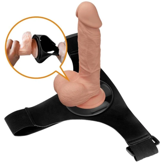 Chiloți tip ham cu dildo, universal, Natural