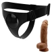 Ham strap-on cu dildo Michael - 20 cm, Negru, Universal.