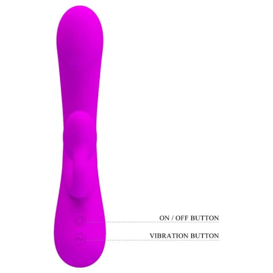 Vibrator clitorial tip iepure, silicon, Roz