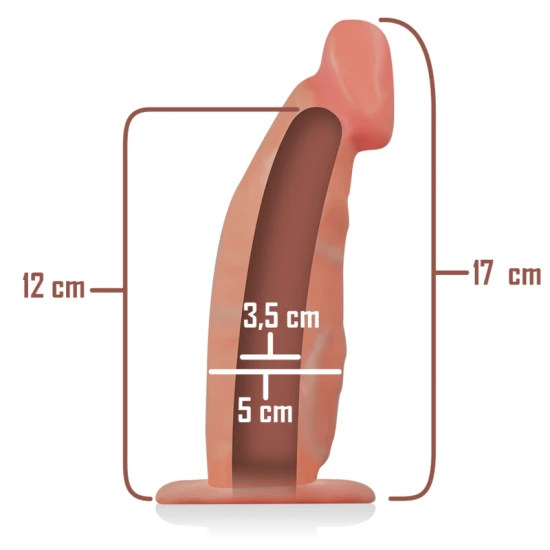 INTENSE - Ham gol cu dildo, 18 x 3.5 cm
