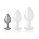 Plug anal cu cristal violet - Metal, Violet, Mărime S