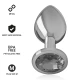 Plug anal Diamond Jewel - Detalii albastre, Mărime M