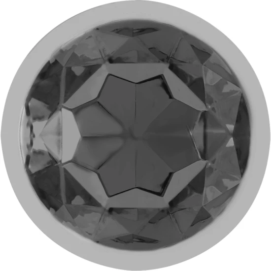 Plug anal Diamond Jewel - Metal, Negru, Mărime L