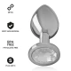 Plug anal - Cristal Argintiu, Argintiu, Mărime S