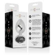 Plug anal Diamond Jewel - Metal, Negru, Mărime L