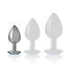 INTENSE - Plug anal din metal, Aliaj aluminiu, Albastru, Dimensiune S