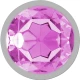 Plug Anal Intense - Cristal Roz, Metal, Mărime S