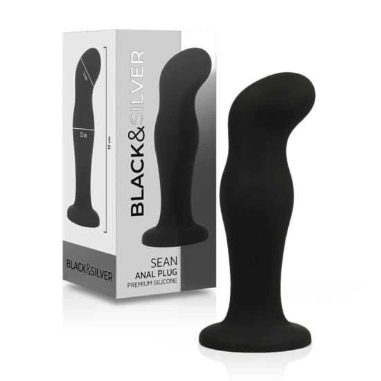 Plug anal premium din silicon, Negru