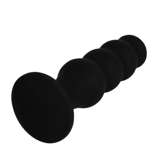 Black & Silver - Scott Premium - Dop anal din silicon, Negru