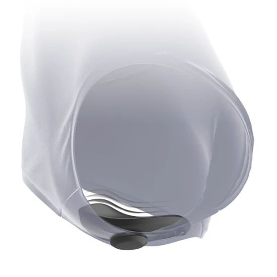 Vibrator siliconic reîncărcabil pentru chiloți, Negru & Argintiu
