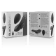 Vibrator siliconic reîncărcabil pentru chiloți, Negru & Argintiu