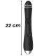 Iepure stimulator cu silicon, reîncărcabil, Negru/Argintiu