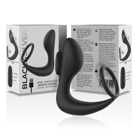 Black & Silver - Masaj Anal cu Telecomandă Tip Produs Model, Negru
