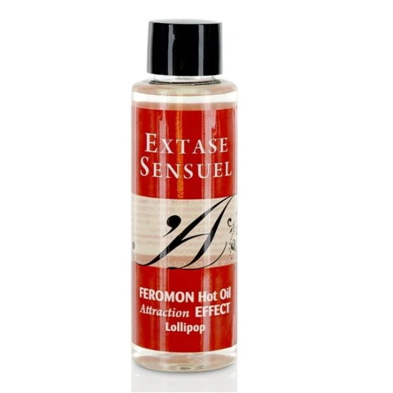 Ulei de masaj cu efect de căldură, cu piroletă cu feromoni, 100 ml