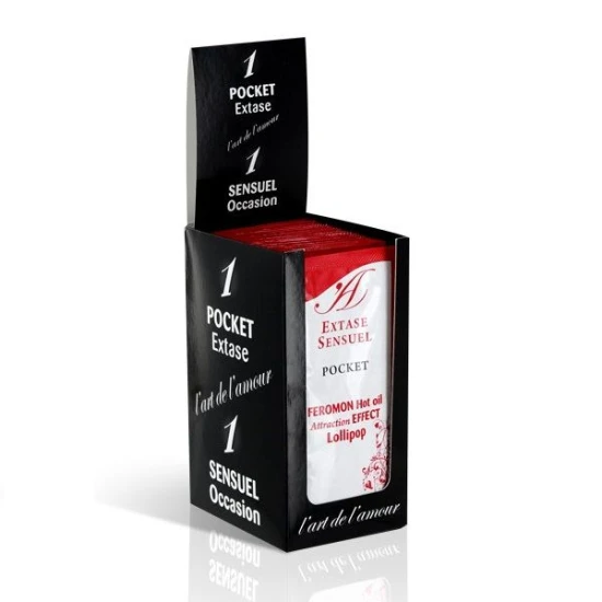 Ulei de masaj cu efect de căldură, cu feromoni, Lollipop, 10 ml