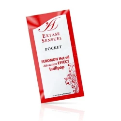 Ulei de masaj cu efect de căldură, cu feromoni, Lollipop, 10 ml