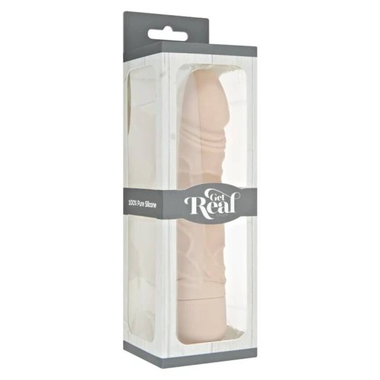Vibrator clasic natural original, culoarea pielii