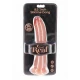 Dong realist din silicon, culoare piele, 21 cm