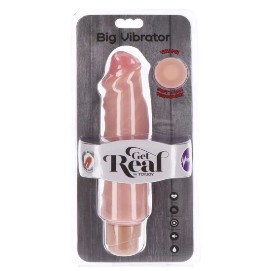 Vibrator tip Big, Densitate dublă, Culoare piele