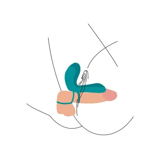 Inel vibrator pentru cupluri, verde