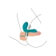 Inel vibrator pentru cupluri, verde