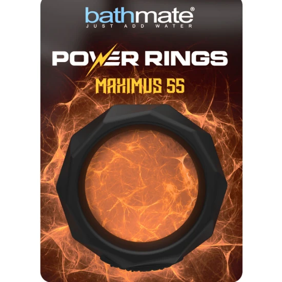 Inel Penis Power Ring Maximus - Silicon Moale, Culoarea Neagră, 5.5 cm.