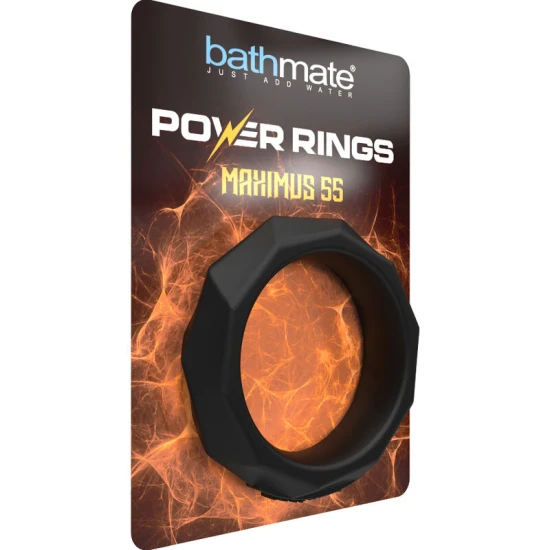 Inel Penis Power Ring Maximus - Silicon Moale, Culoarea Neagră, 5.5 cm.