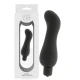 Vibrator G-Spot din silicon, Negru
