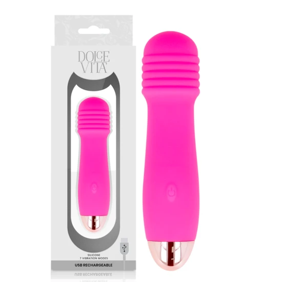 Vibrator reîncărcabil, Roz, 7 viteze
