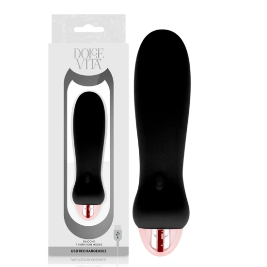 Vibrator reîncărcabil, Negru, 7 viteze