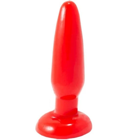 Plug anal mic, roșu, 15 cm
