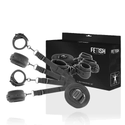 Set de cătușe și legături pentru fetiș - Fetish Submisive, cu căptușeală din neopren
