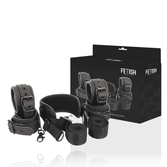 Set poziție master cu 4 cătușe cu căptușeală din neopren, Roz