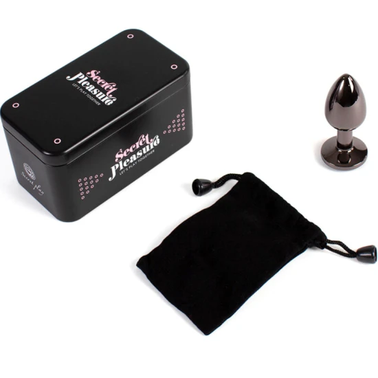 Plug Anal Secretplay, Small 7 Cm, Gri Metalic